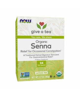 Real Tea Organic Senna Tea Caffeine Free, 24 Tea Bags