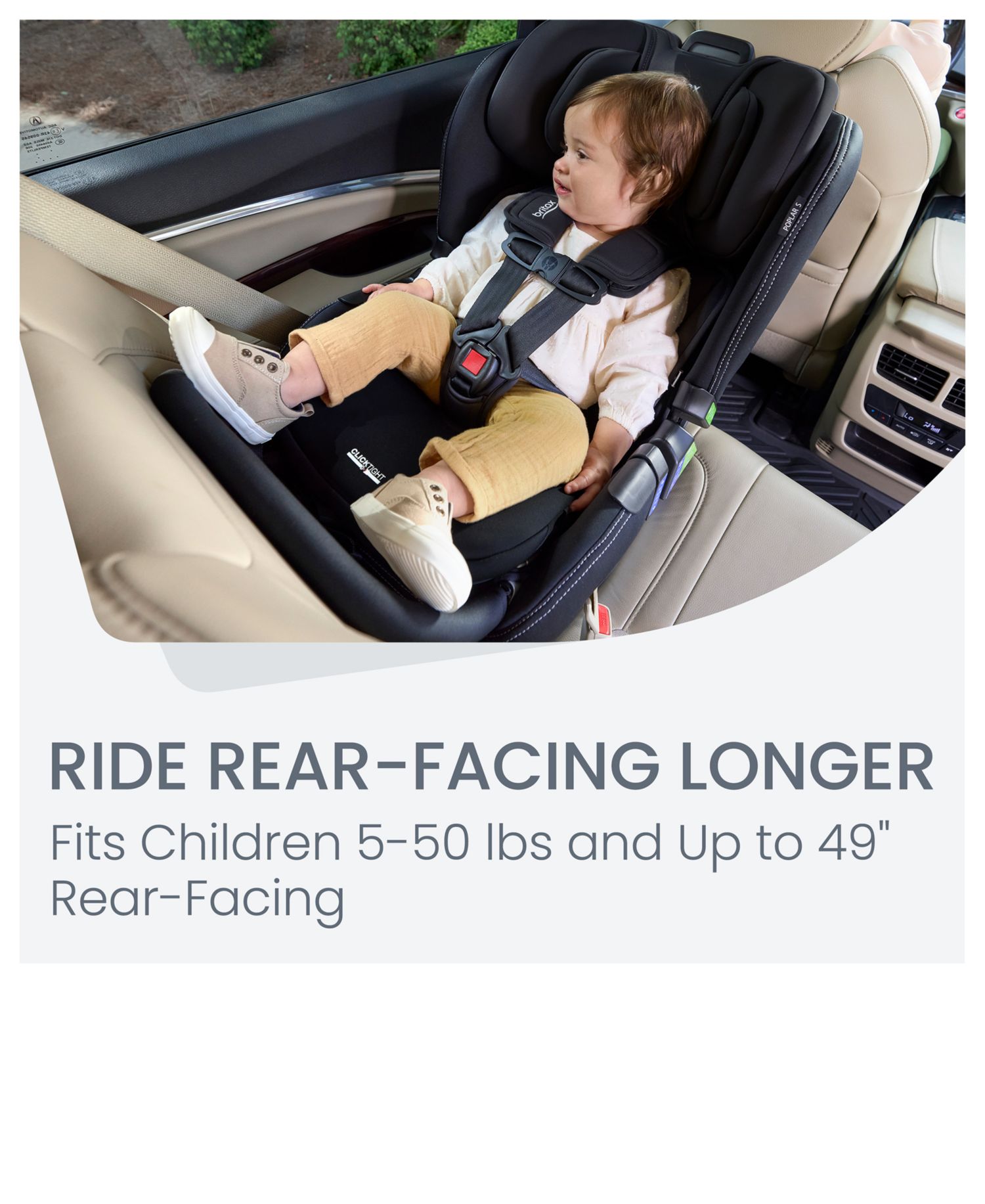 Baby and Toddler Boys' or Girls' Britax® Poplar® S Convertible Car Seat