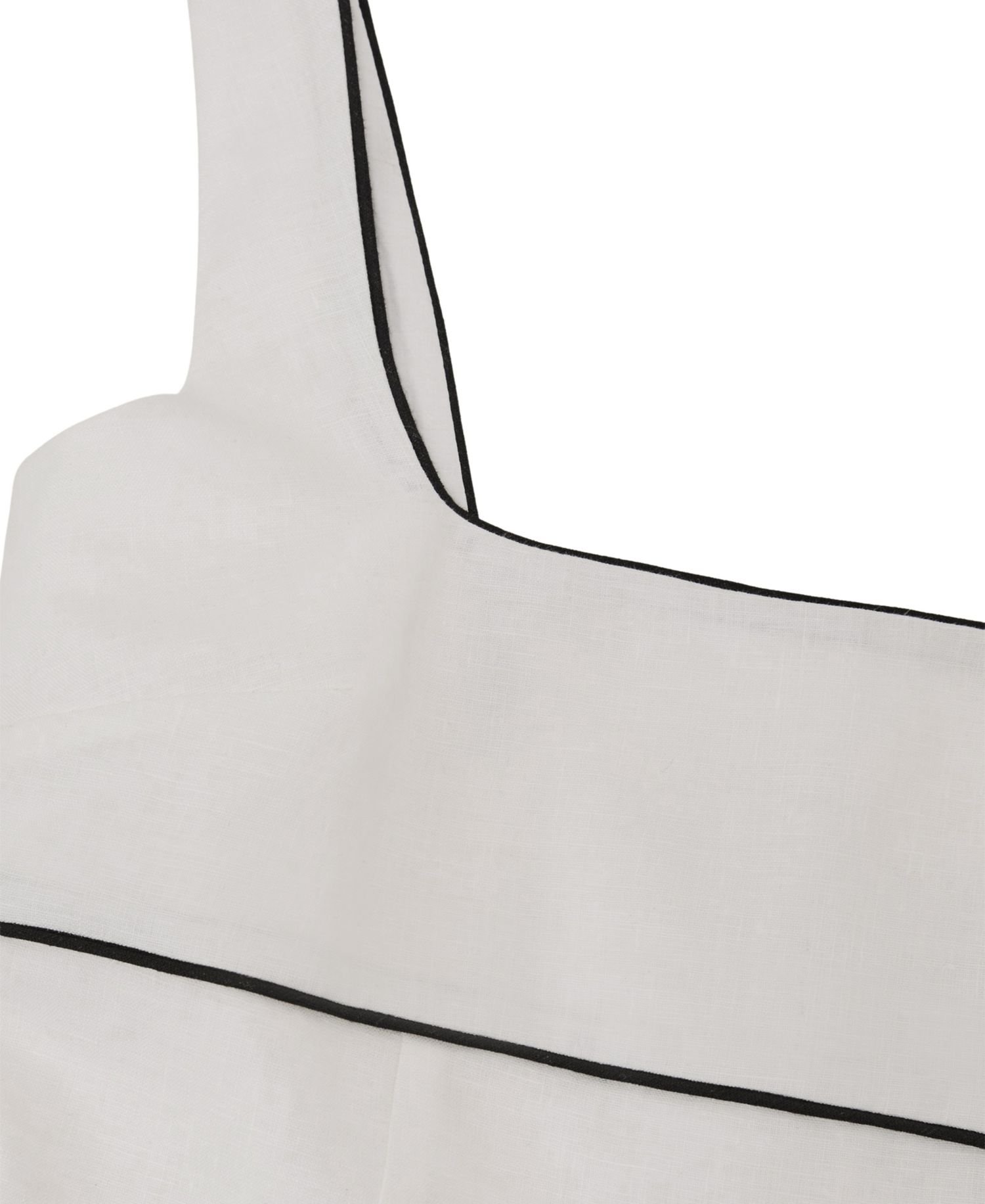 Women's Dorethea Linen Contrast-Trim Midi Dress