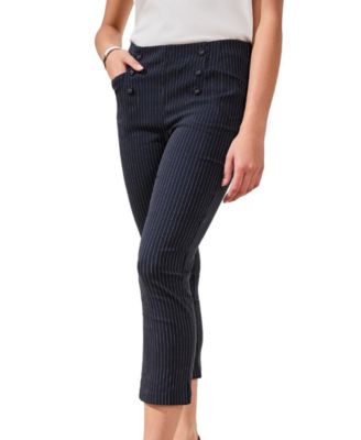 Women's Pinstripe Pull-On Pants