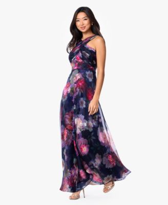 Petite Sleeveless Halter Neck Ball Gown