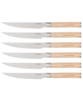 High-Carbon 1.4116 German Steel 15 Piece Full Tang Forged Cutlery Kitchen Knife Block Set - Light Pakka Wood Handle