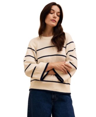Women's Raglan Crop Sleeve Crew Sweater
