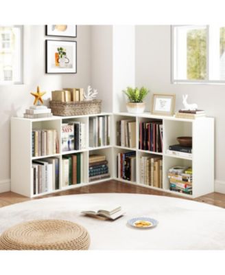 Modern 6-Cube Organizer Bookcase with Anti-Tip Hardware