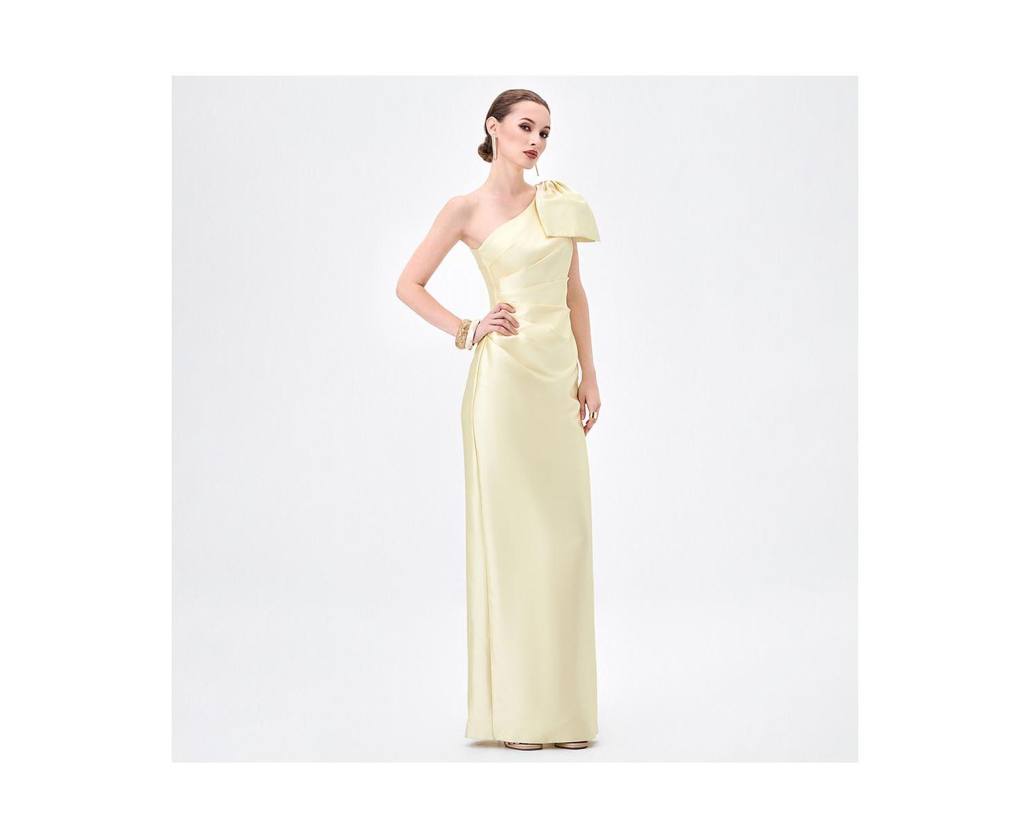 Women's Aramy One Shoulder Bow Gown
