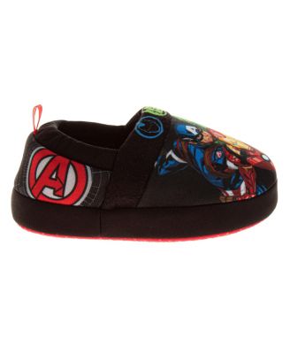 Toddler Marvel Avengers Dual Slippers Cozy Warm Soft Plush Indoor Wear Superhero Design Slip On