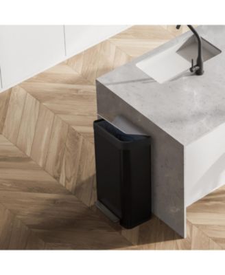 19 Gallon Large Kitchen Trash Can with Soft Close Lid, Liner-Free Stainless-Steel Body