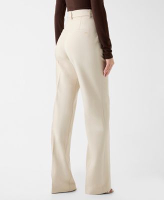 Women's Leila Belted Mid-Rise Pants