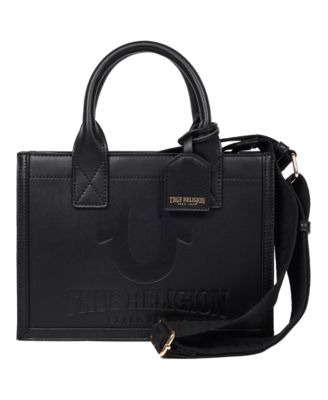 Debossed Logo Modern Tote with Removable Shoulder Strap