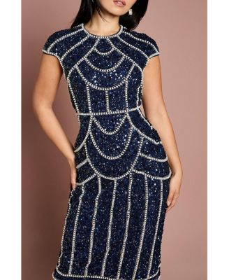 Women's Embellished Midi Dress