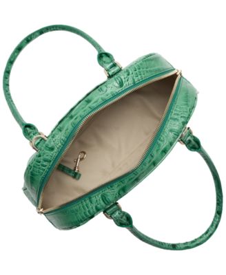 Angie Alden Road Medium Leather Dome Satchel Bag