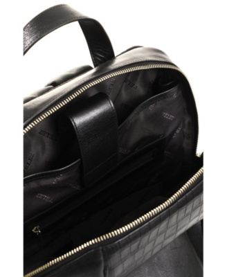 Embossed Leather Backpack