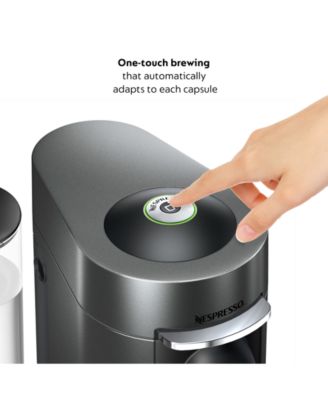 Vertuo Plus Deluxe Coffee and Espresso Machine by De'Longhi in Titan