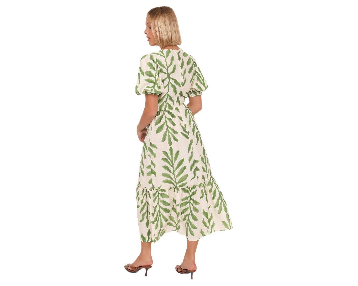 Women's Steele Puff Sleeve Midi Dress