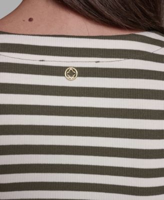 Women's Cap-Sleeve Square Neck Top