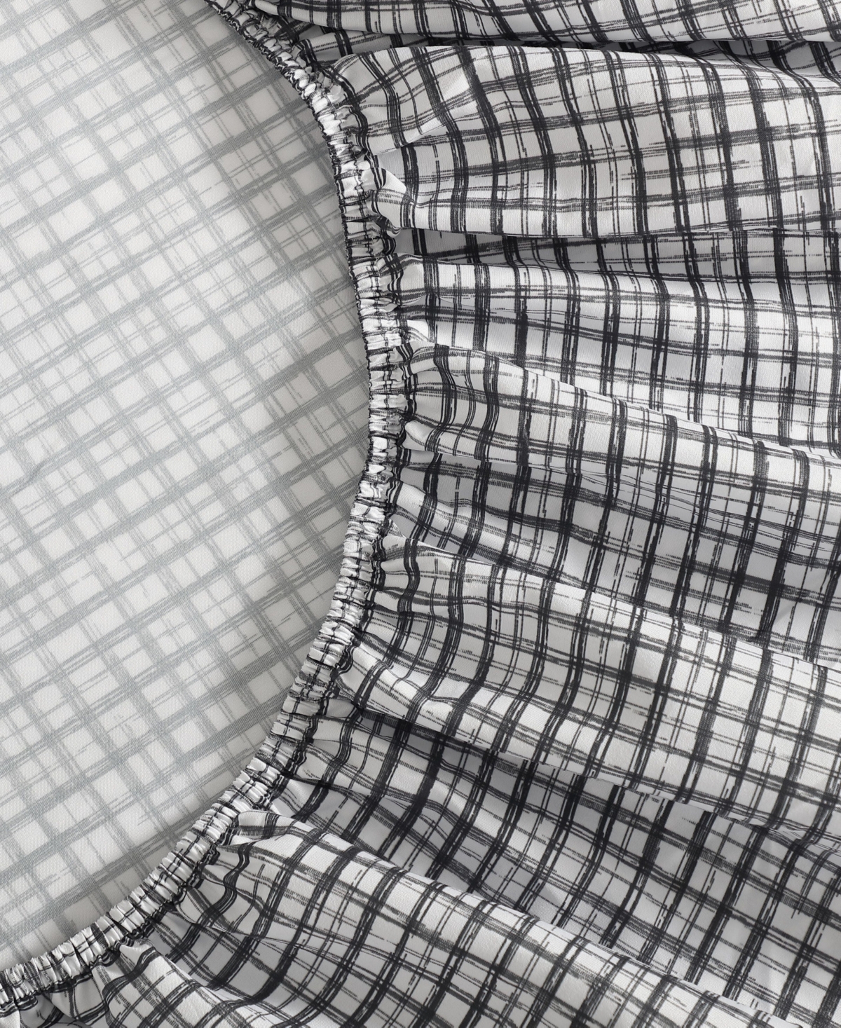 Kenneth Cole New York Sketchy Check Microfiber 4-Pc. Sheet Set