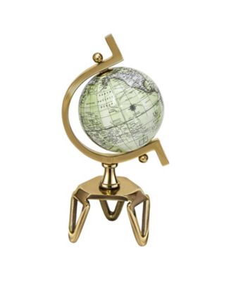 Educational Geographic World Globe with Triangle Metal Stand