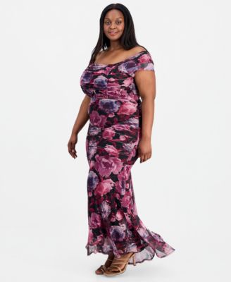 Floral Plus Size Formal & Black Tie Dresses | Macy's