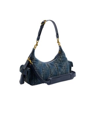 Juliet Soft Quilted Denim Medium Shoulder Bag