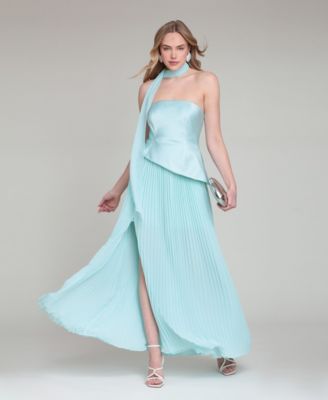 Women's Strapless Bodice Chiffon Combo Dress