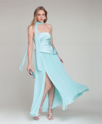 Women's Strapless Bodice Chiffon Combo Dress