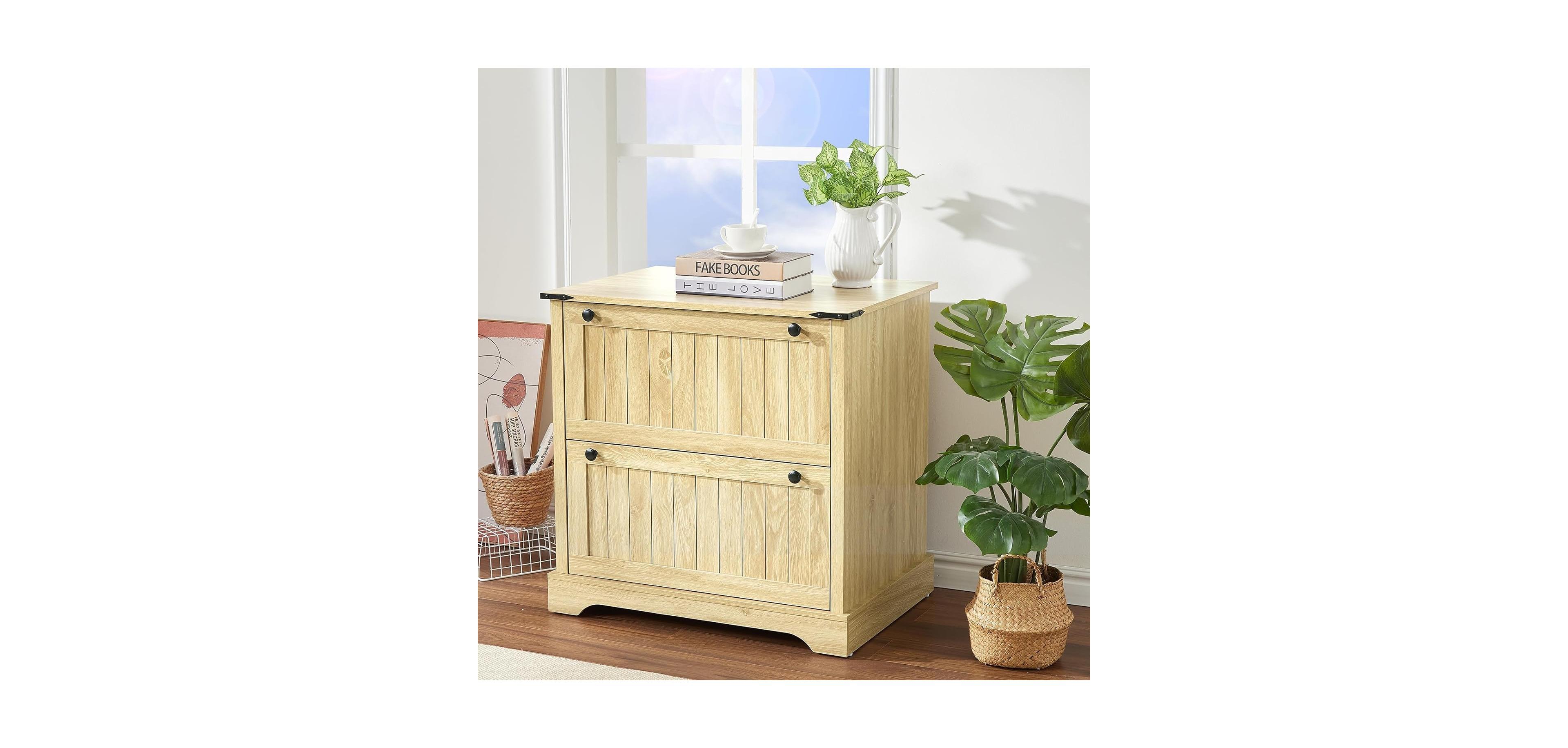 gaomon Farmhouse File Cabinets with 2 Drawers,30 in File Cabinets with Hanging File Folders for A4/Letter/Legal Size Documents