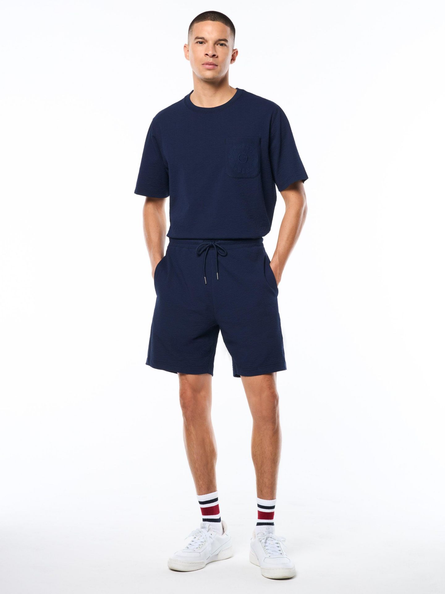 Мужские шорты Sergio Tacchini Diaro Fashion Short, цвет: Синий — фото 3
