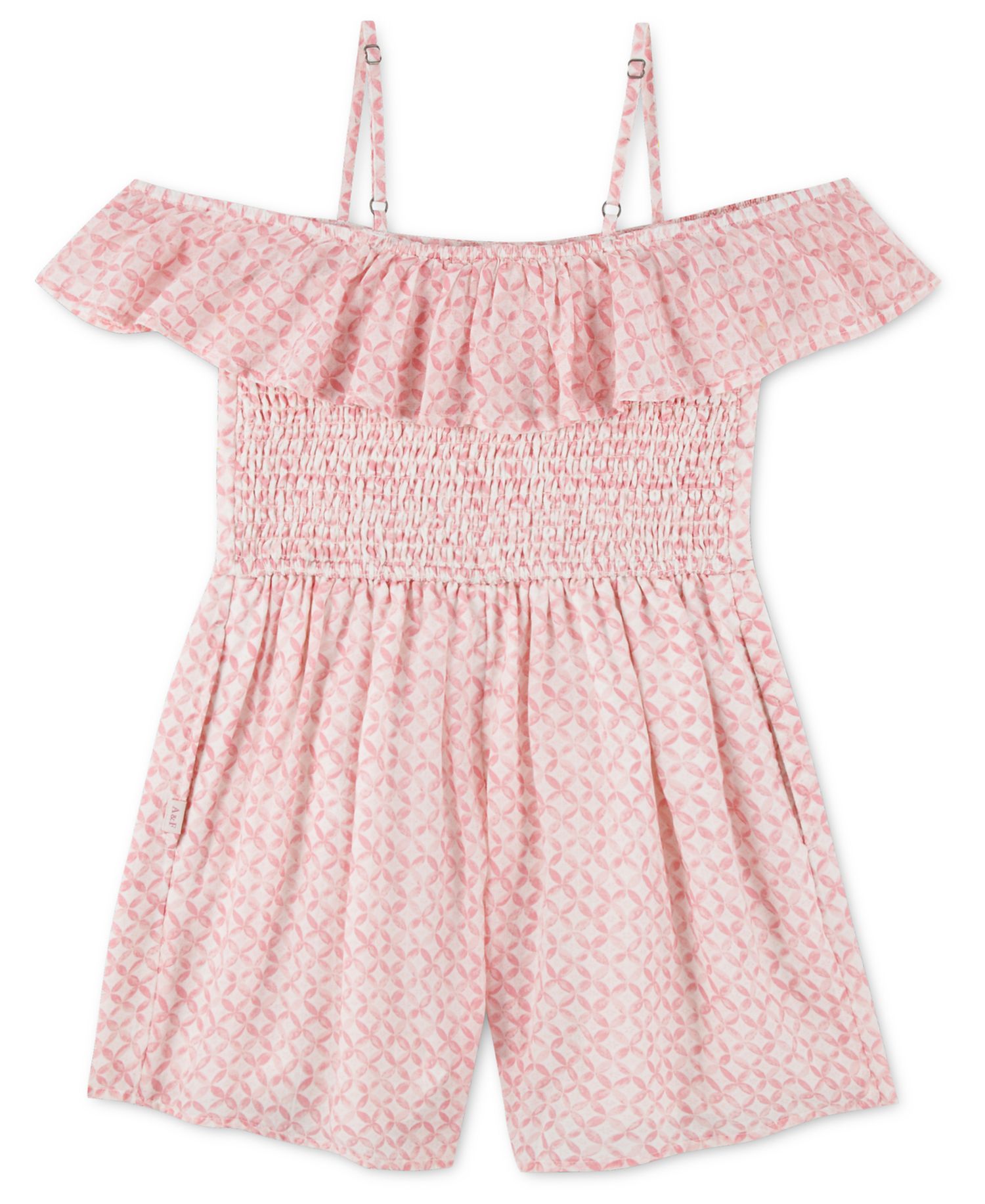 Girls' 5-16 Sleeveless Ruffle Romper