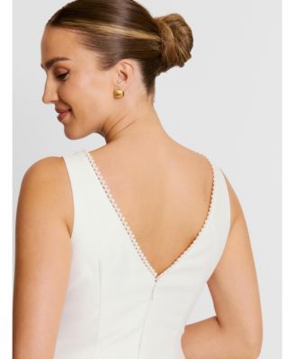 Women's Sleeveless Bubble Hem Mini Dress