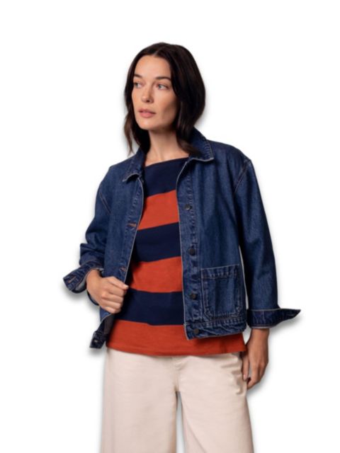 Женские куртки Celtic & Co. Long Sleeve Patch Pocket Denim Jacket