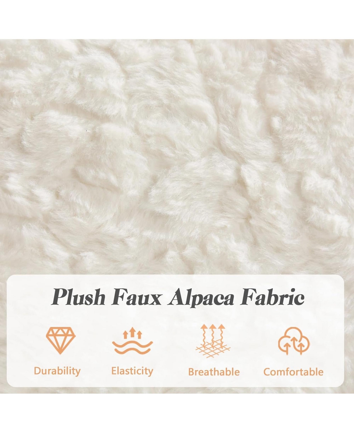 Rainsken Faux Fur Criss Cross Office Chair