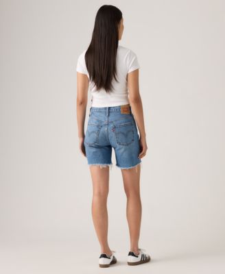 501&reg; Mid-Thigh High Rise Straight Fit Denim Shorts