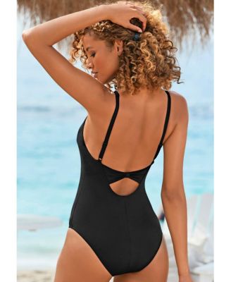 Women's Open Back One Piece Swimsuit Bra Sizing