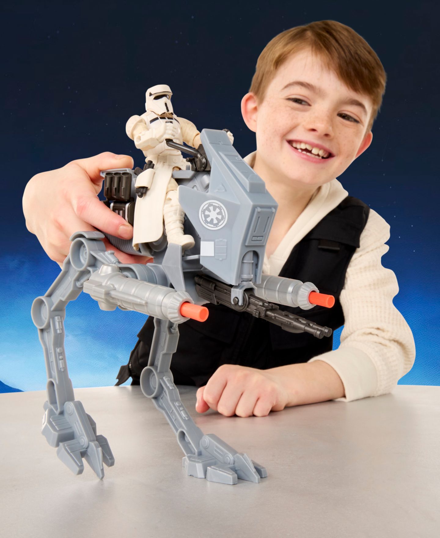 Детские фигурки Star Wars Imperial Remnant At-Rt ActionVerse Vehicle and Figure, 3-Piece Set, Ages 4+ — фото 2