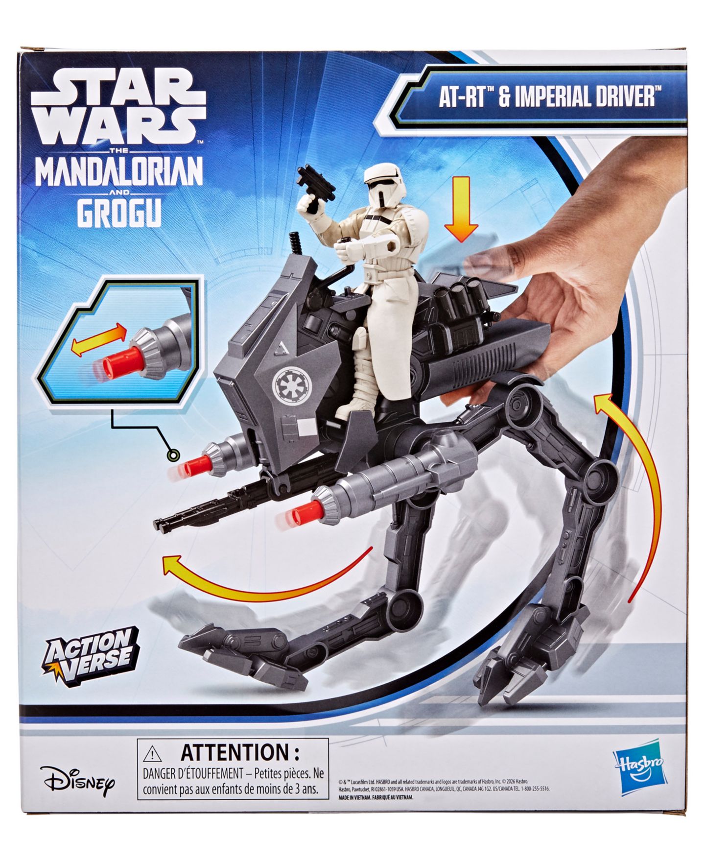 Детские фигурки Star Wars Imperial Remnant At-Rt ActionVerse Vehicle and Figure, 3-Piece Set, Ages 4+ — фото 8