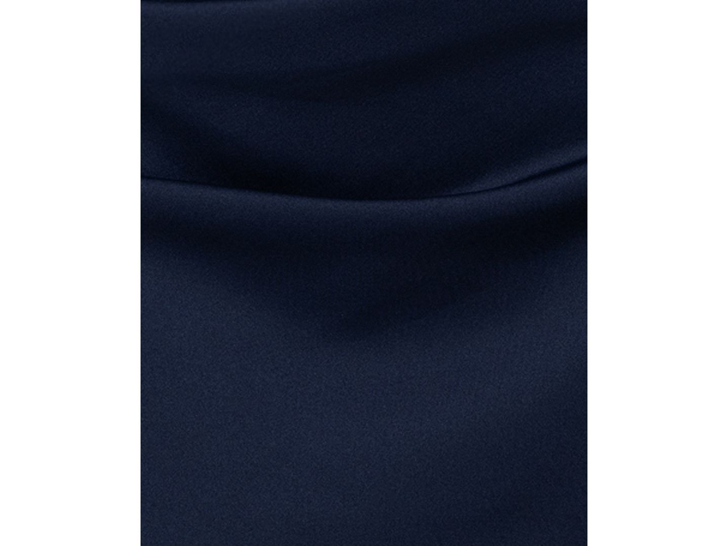 Женское платье B&A By Betsy and Adam V-Neck Long, цвет: Тёмно-синий / Телесный — фото 5