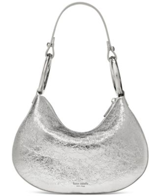 Bangle Small Crinkle Metallic Shoulder Bag