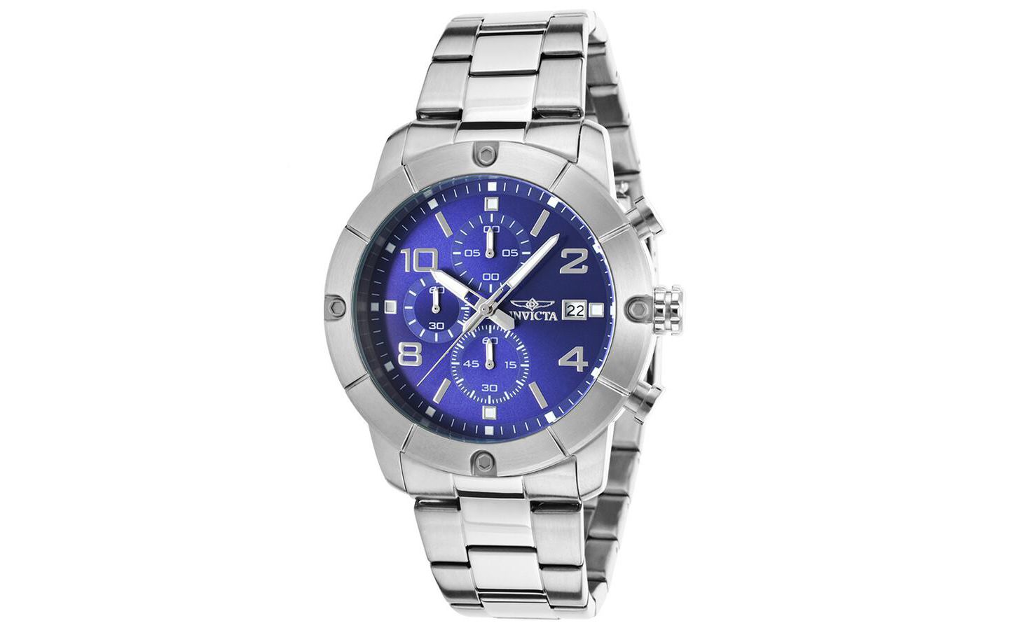 Мужские часы Invicta 17763 Specialty Quartz Chronograph Dial, цвет: Серебряный — фото 1