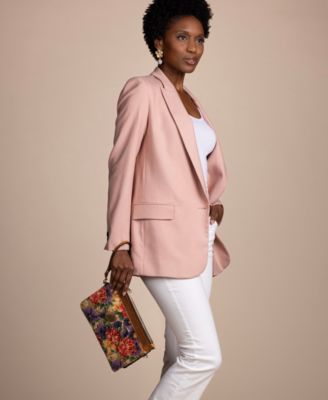 Yvette Small Painted Woven Clutch Crossbody Bag