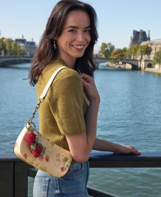 Sassi Small Leather Baguette Slim Shoulder Bag