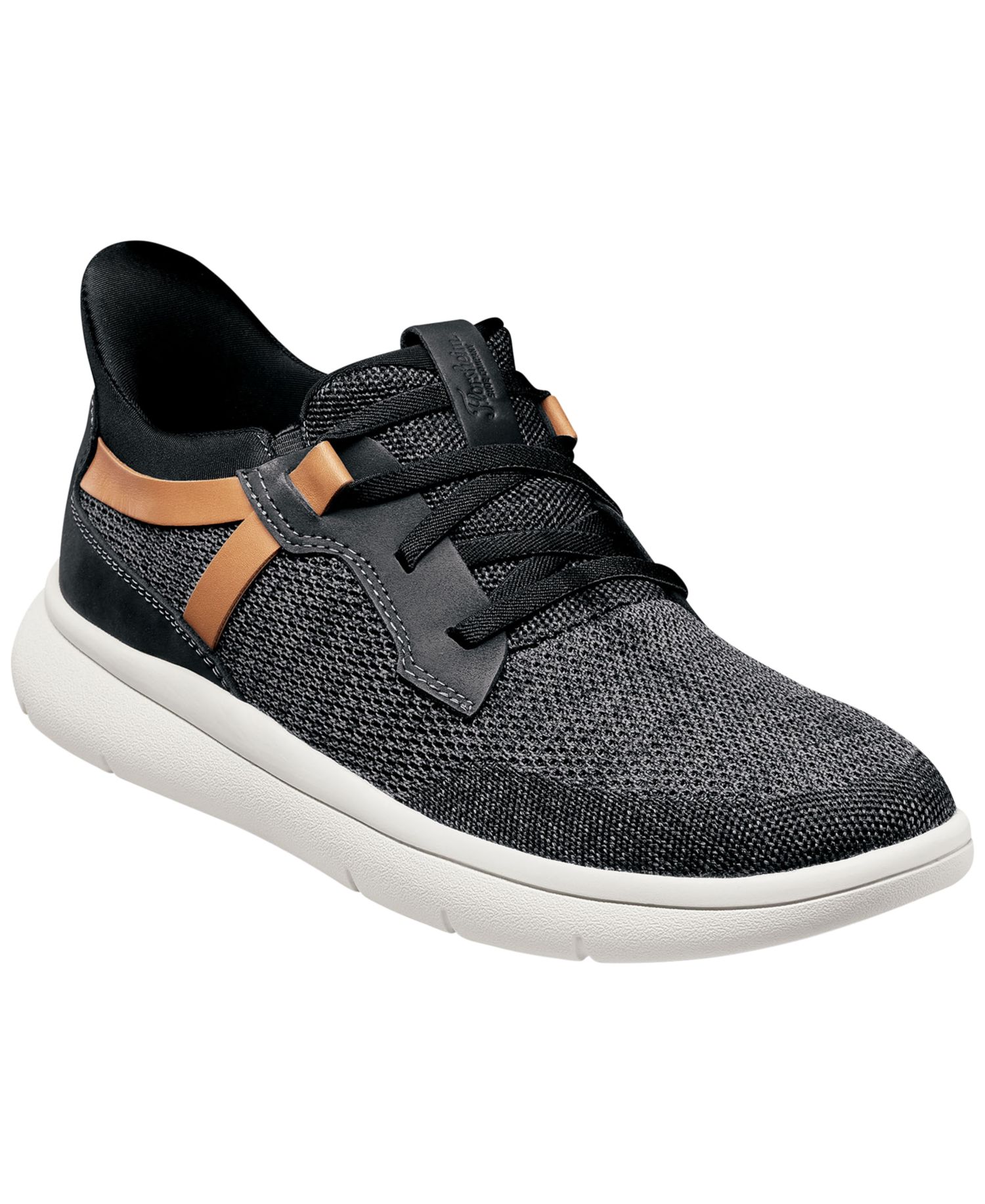 Men's Fleet Knit Elastic Lace Slip-On Sneakers