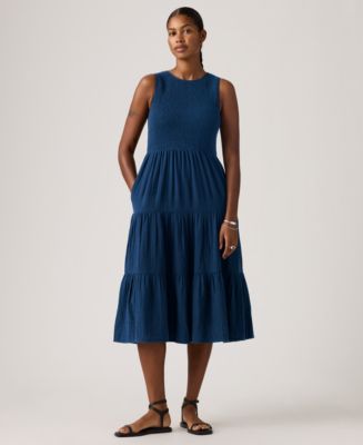 knee length dresses for ladies Evermore 3/4 Sleeve Tiered Maxi Dress 3X 20-24 / Sage
