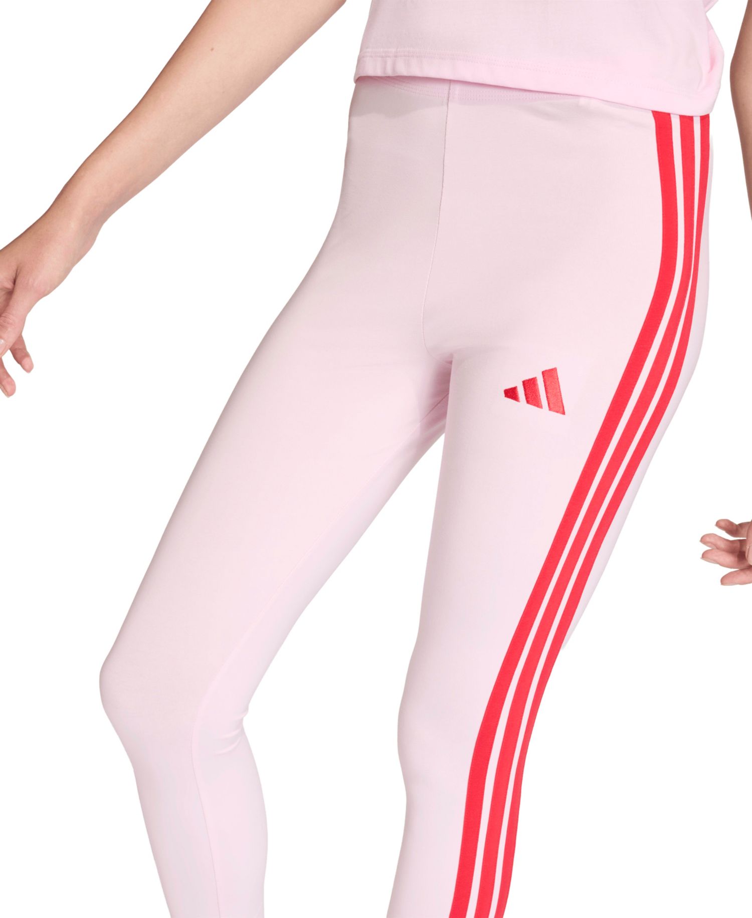 Plus Size Essentials 3-Stripes Cotton Leggings