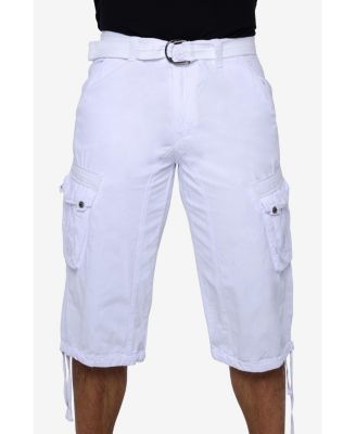 X RAY Big & Tall XRAY Belted Below Knee Long Cargo Shorts