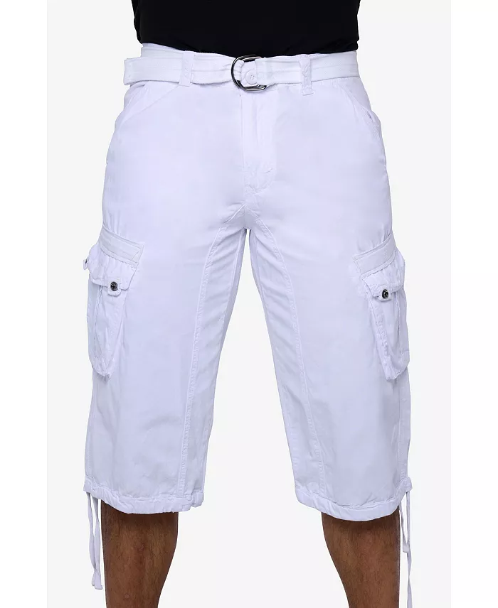 Men's Belted Below Knee Long Cargo Shorts - thumbnail 9