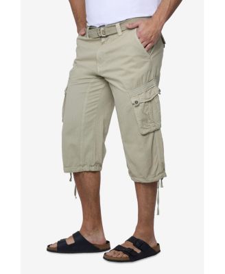 X RAY Big & Tall XRAY Belted Below Knee Long Cargo Shorts