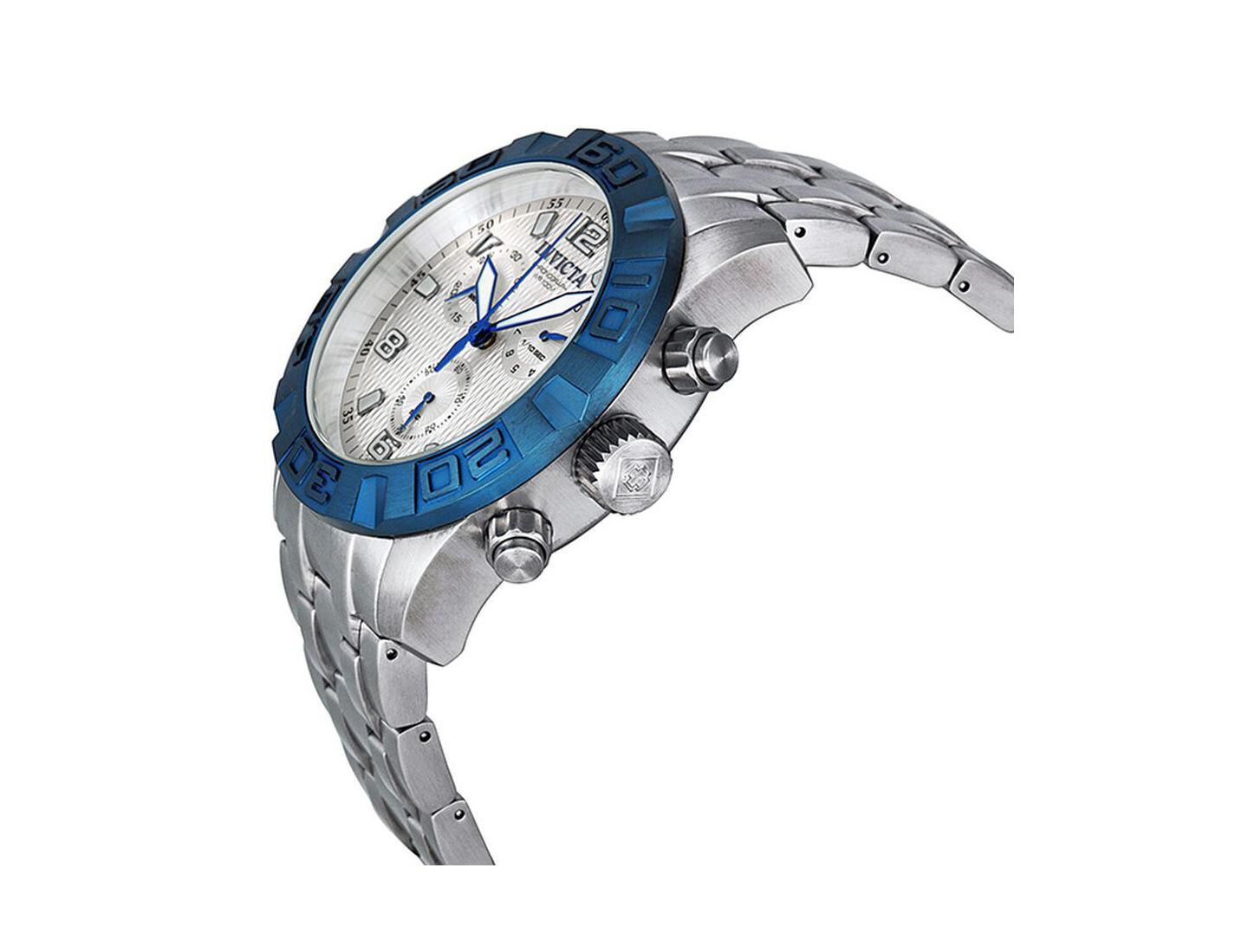 Мужские часы Invicta 11452 Pro Diver Quartz Chronograph Dial, цвет: Серебряный — фото 2