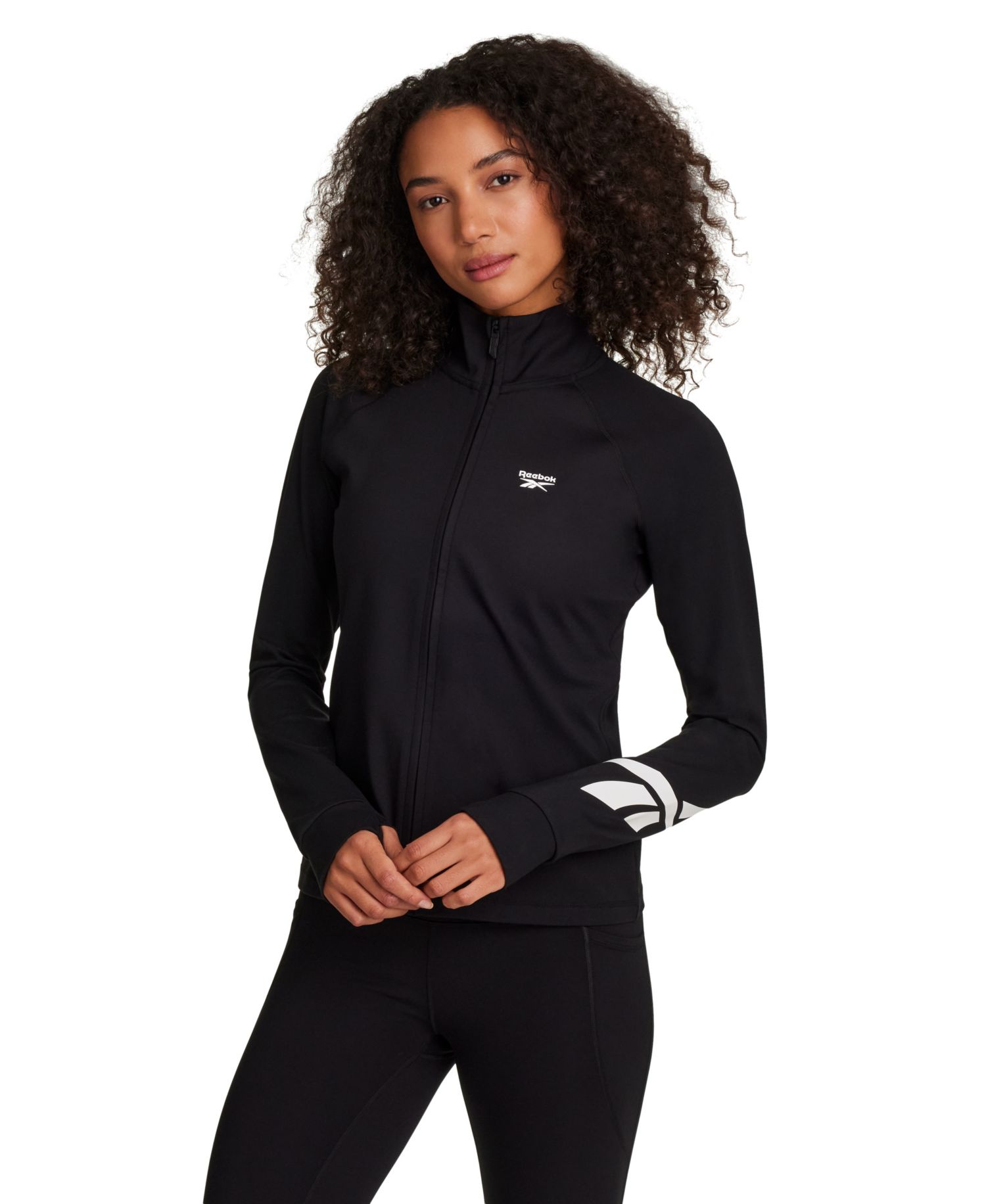 Women's Long-Sleeve Slim-Fit Zipper Jacket