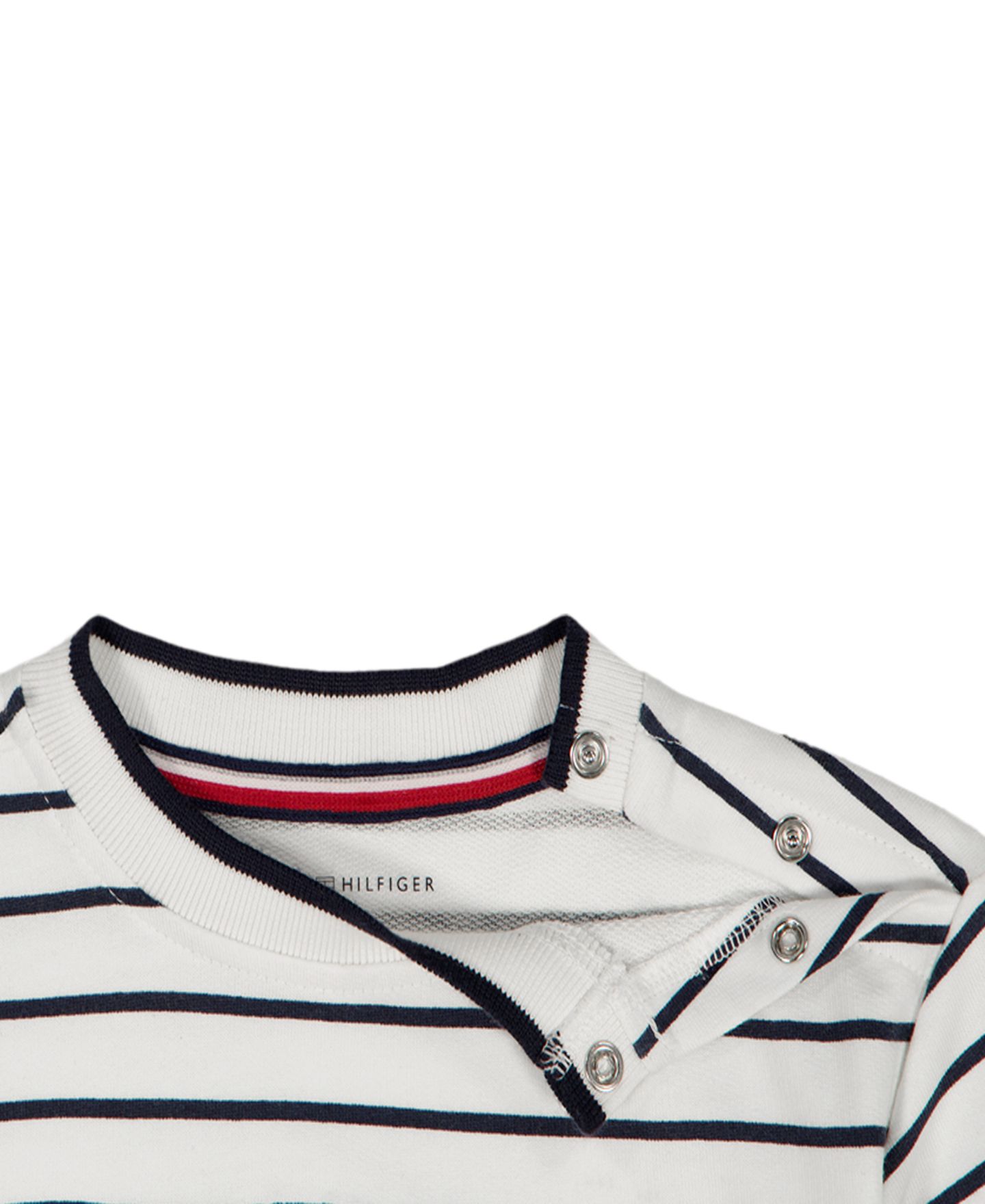 Комплект для мальчика Tommy Hilfiger: полосатая футболка из футера и шорты, 2 предмета, цвет: Белый — фото 7