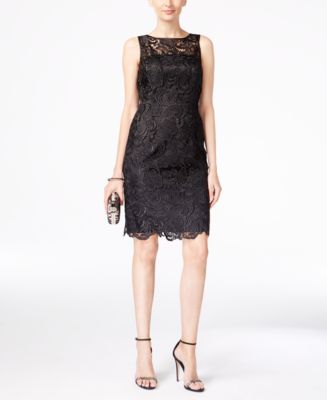 Adrianna Papell Lace Sheath Dress - Macy's